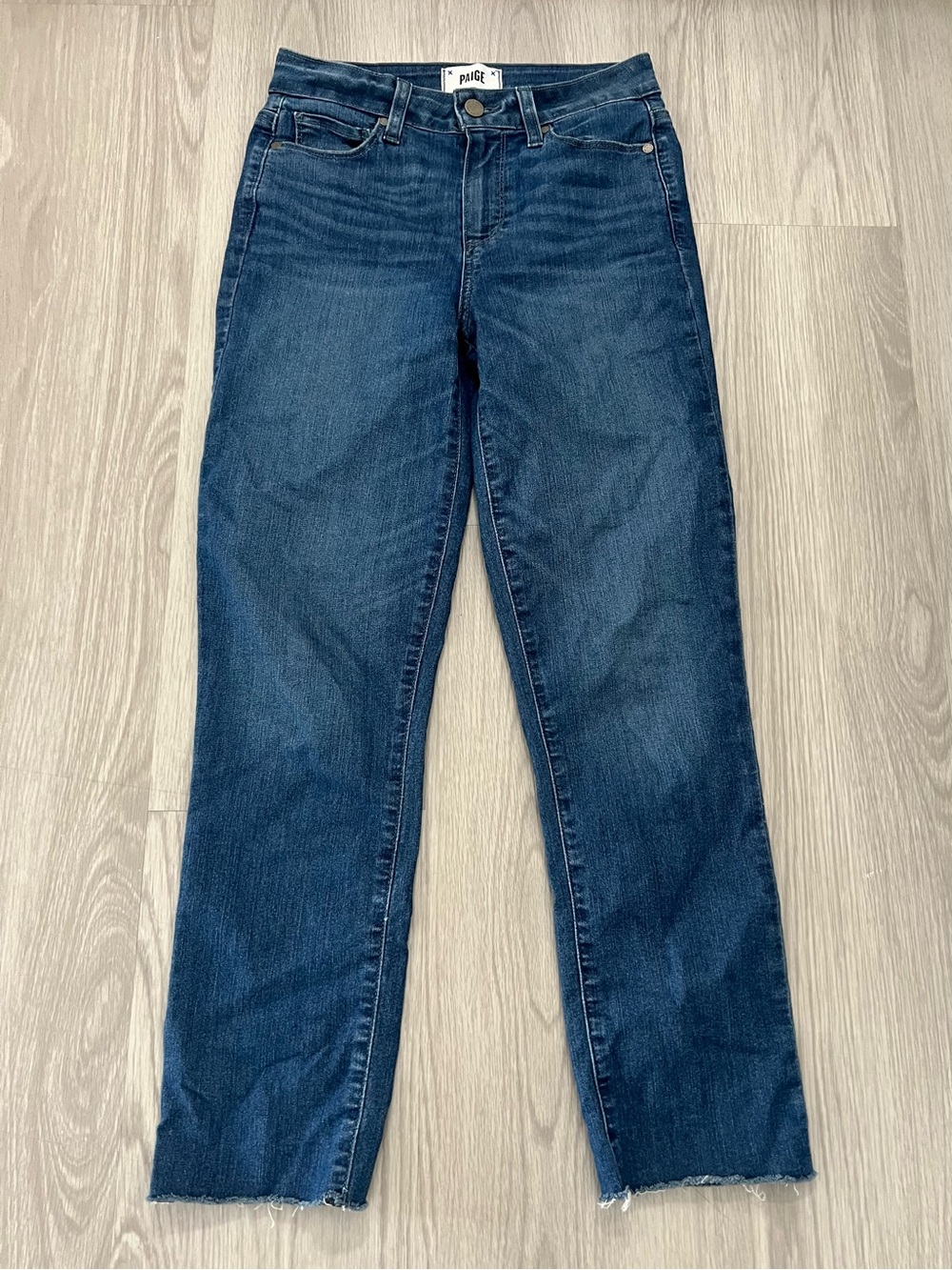 ANTHROPOLOGIE Paige Denim Hoxton Slim Straight Jeans Saphira Size 26